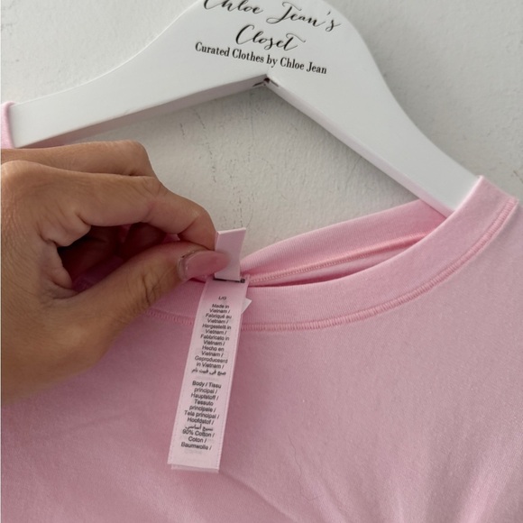 SKIMS Heart Cotton Jersey TShirt Mini Dress in Cherry Blossom L - Picture 7 of 9